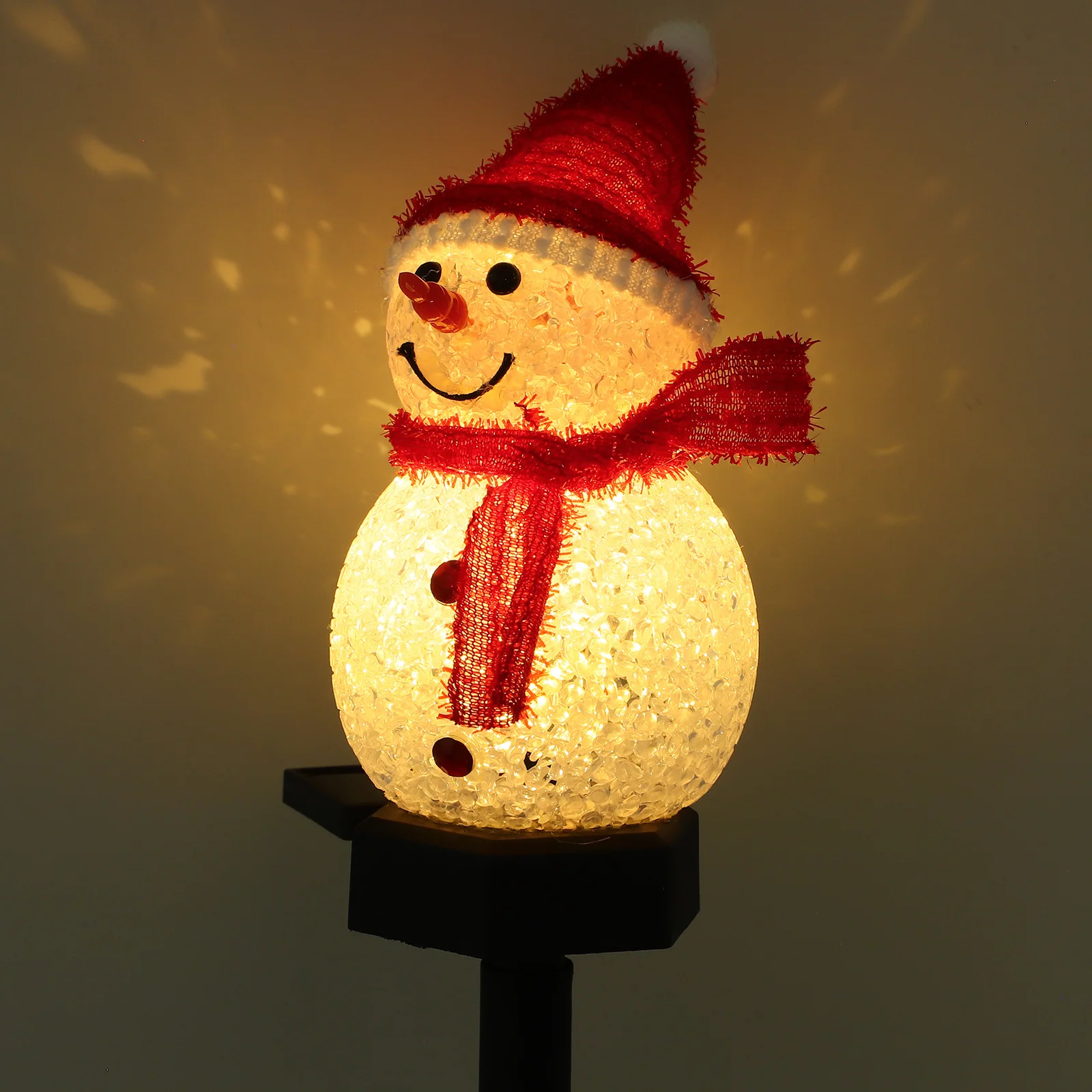 

1 pc Solar Garden Stake Light Christmas Snowman Led Lawn Lamp Waterproof Ground Plug For Outdoor Yard Patio Landscape Lighting