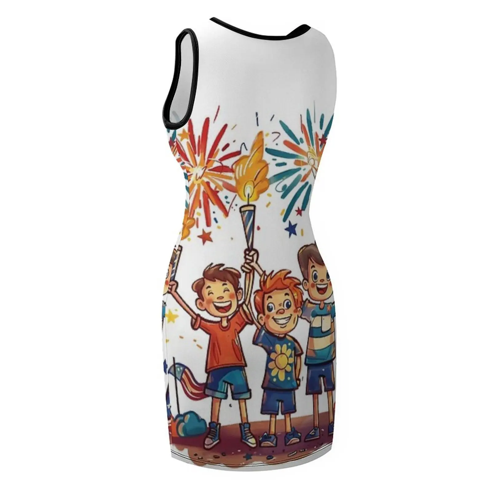 4th of July celebration Sleeveless Sundress sexy dress dress for woman dresses for prom