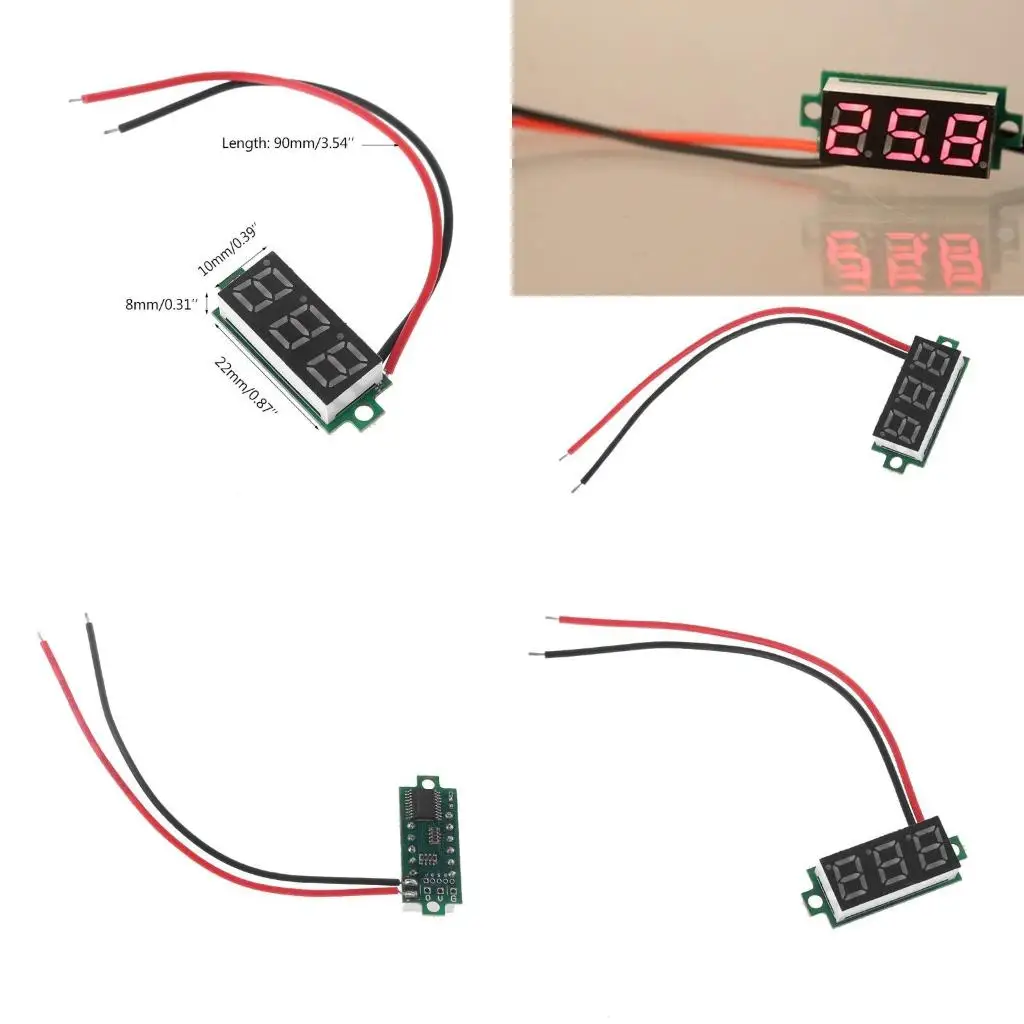 

Цифровой светодиодный термометр, монитор температуры, измеритель температуры, диапазон измерения 55 ℃ ~ 125 ℃, фитинг для