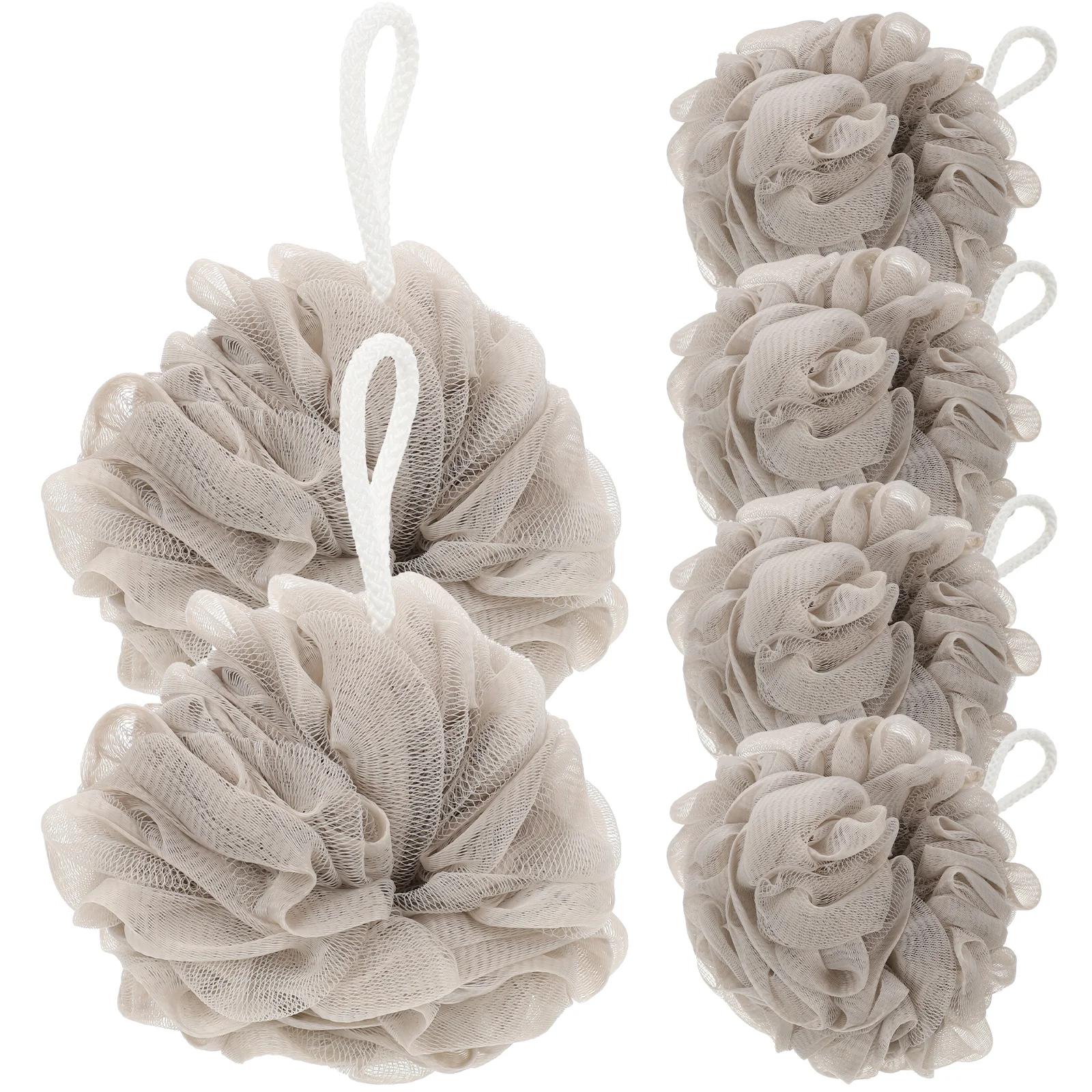 

6 Pcs Bath Towel Flowers Sponge Household Bathing Ball Travel Anti Aging PE Material Thick Resistant Quick Drying