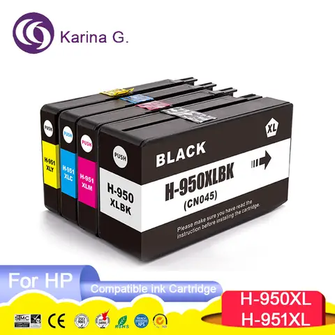 950XL 950 951 XL 951XL Premium Color Compatible InkJet Ink Cartridge For HP950 For HP951 For HP Officejet Pro 251dw/276dw/8100