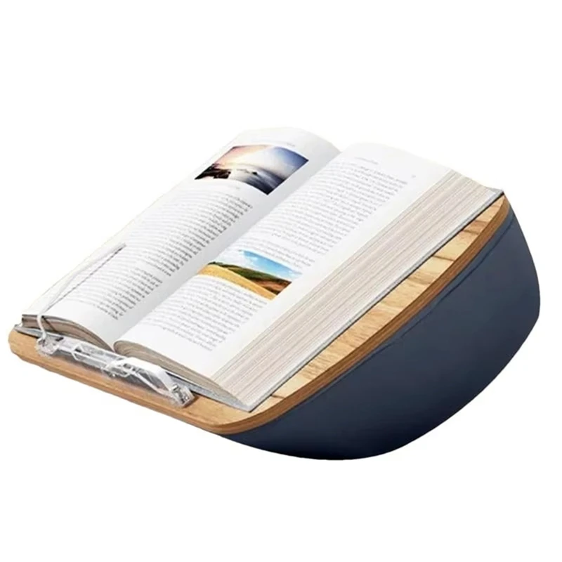 AB09-Reading oreiller support mousse souple pouf lecture livre oreiller Angle de vision réglable ordinateurs portables tablettes support coussin