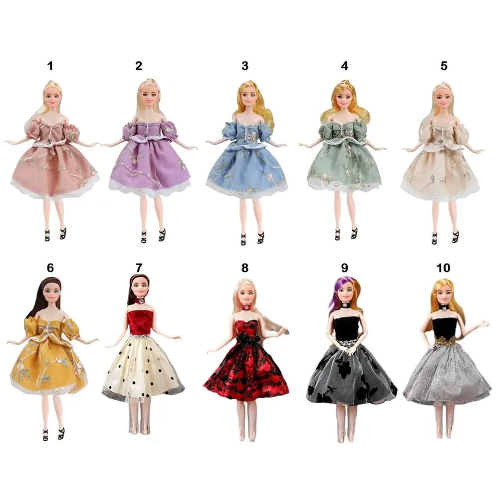 Fashion Party Elegant Clothes Garden Style Princess Mesh Dresses Suit for 30cm /for 1/6 BJD Dolls/for 11.5" Dolls