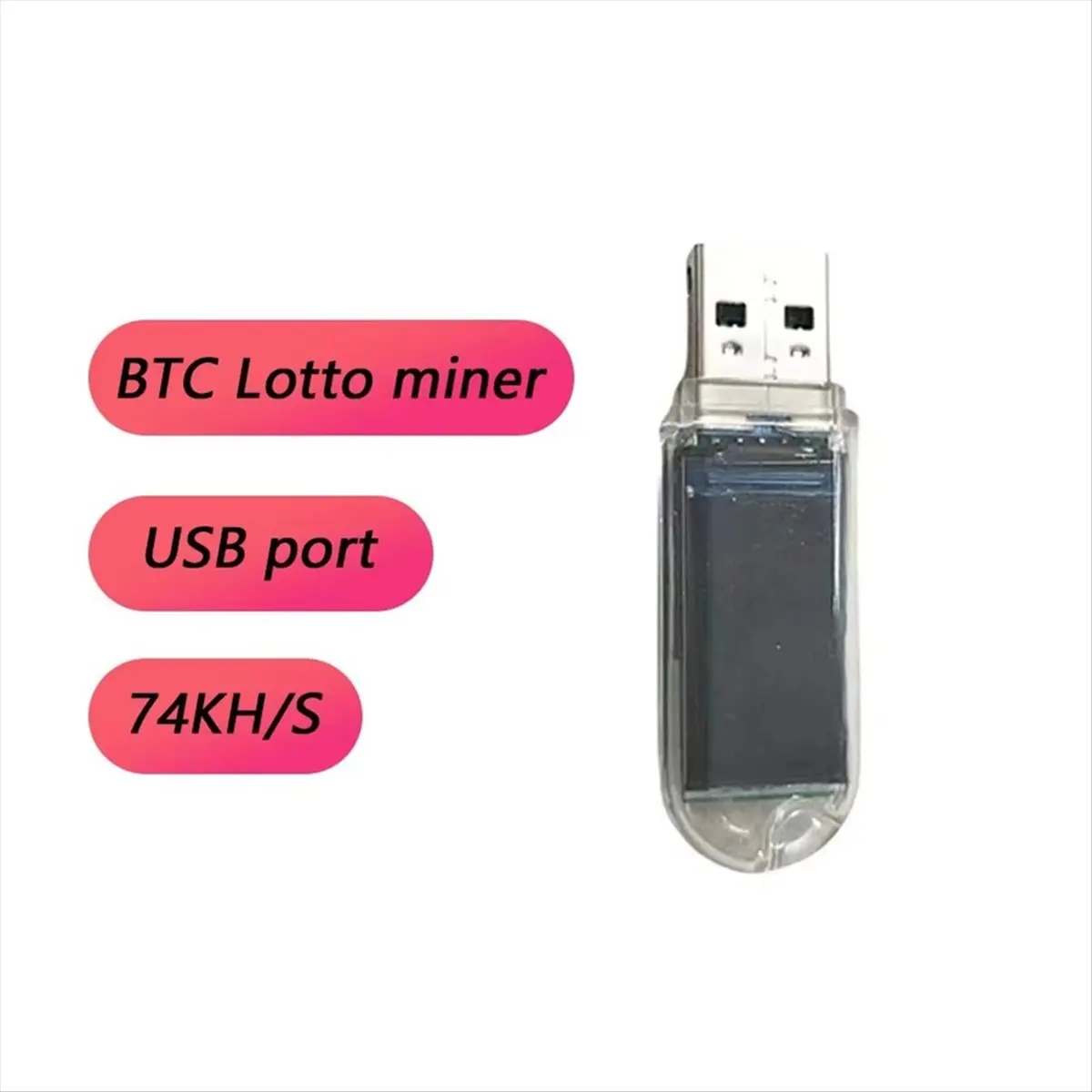 سبتمبر. آلة تعدين USB صغيرة NerdMiner V2 74KH/S USB BTC جهاز تعدين التشفير منفرد اليانصيب مينر BTC منفردا التعدين مع العرض