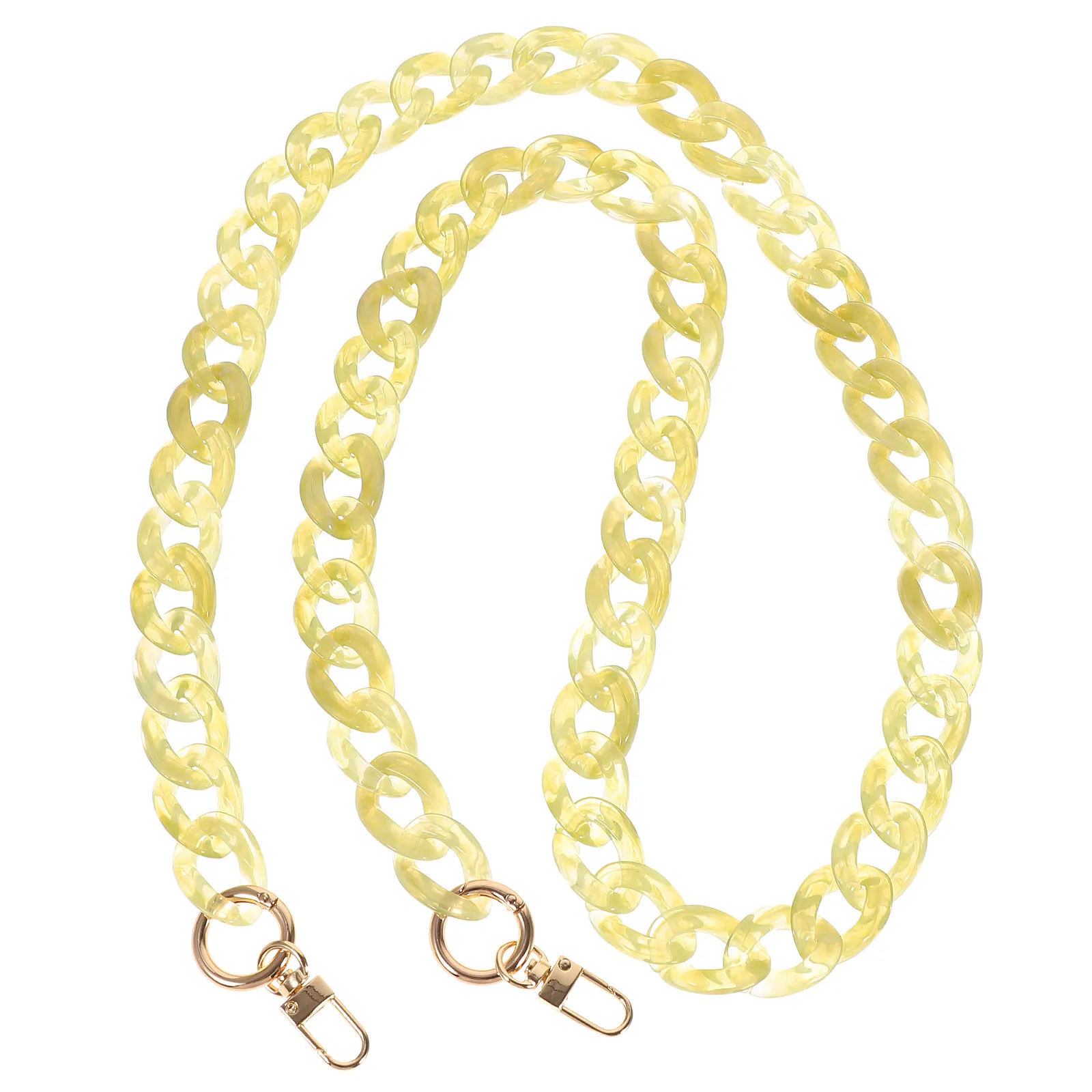 1Pcs Small Fish Bone Acrylic Bag Chain All-Match Replacement Decorative Purse Accessory Detachable Lightweight