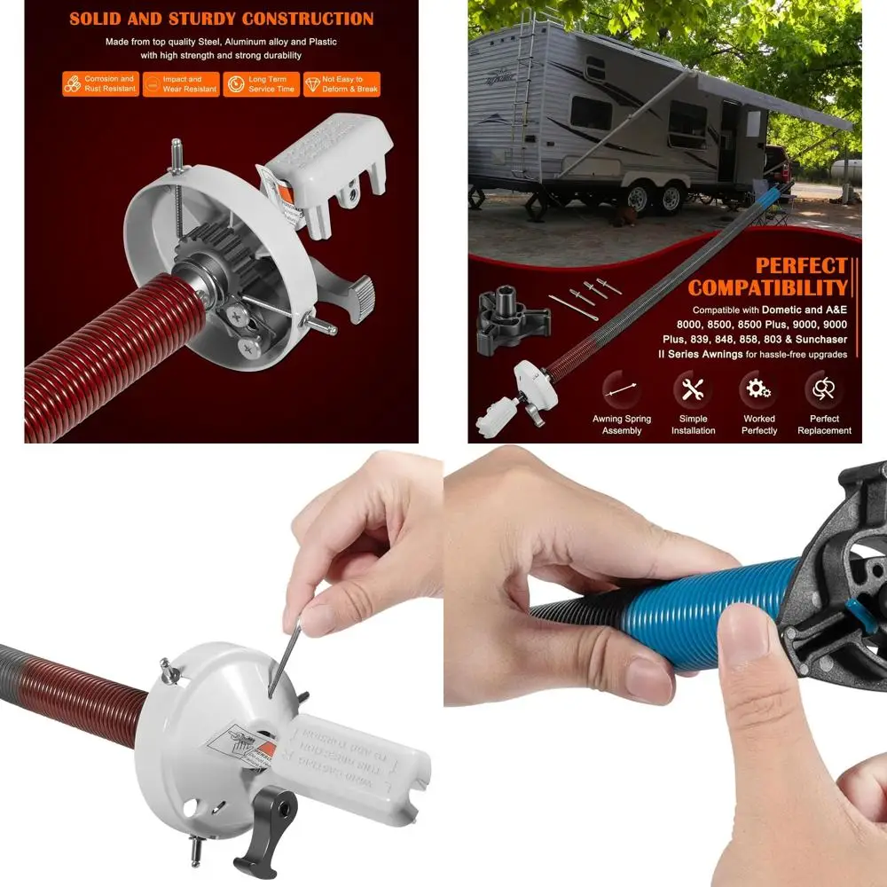 مجموعة ذراع التواء المظلة بونبو 3108399.035B RV | اليد اليمنى - يناسب Dometic A&E 8000 8500، 8500 Plus، 9000، 9000 #1