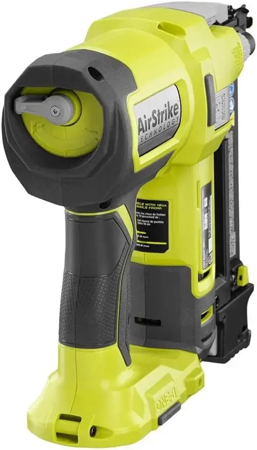 RYOBI ONE +-Cloueur AirStrike sans fil, 18V, calibre 18, cloueur Brad P321 avec batterie et chargeur (emballé en vrac)