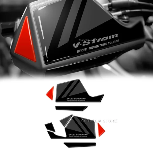 Para Suzuki v-strom 650 guardamanos de motocicleta pegatina 3D resina epoxi impermeable accesorios de motocicleta pegatina de motocicleta