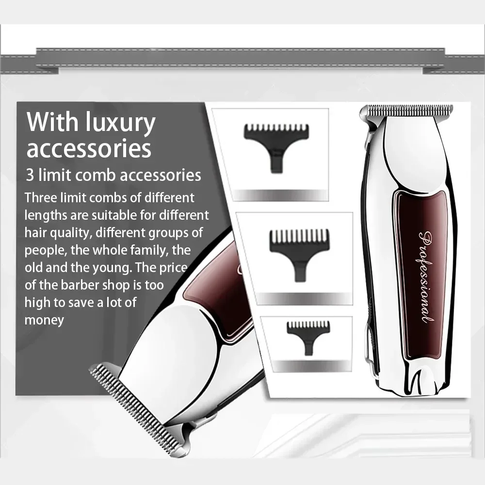 Hair Clipper Rechargeable Cordless Trimmer for Men Grooming Professional Electric Beard Hair Cutting Machine Edge Hair Clipper image 5