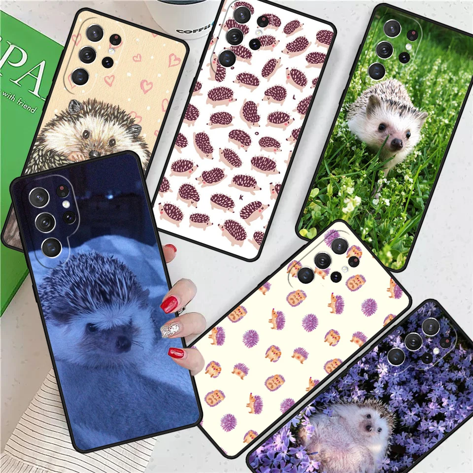 Kawaii Little hedgehog colored For Samsung Galaxy S24 Ultra S21 S22 S8 S9 S10E Note 10 20 Plus FE S23 Phone case Cover Coque