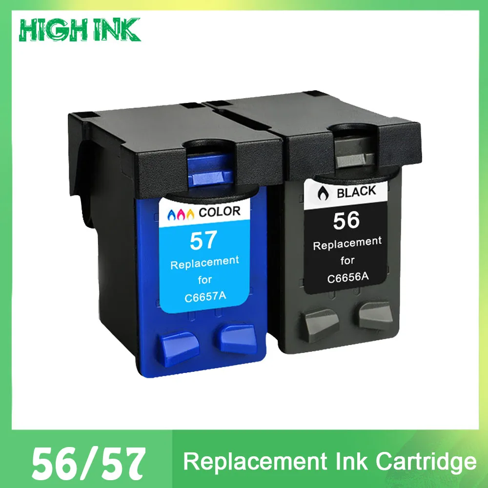 

56XL 57XL ink cartridge Replacement for hp 56 57 hp56 hp57 Deskjet 450 450cbi 450ci 450wbt F4140 F4180 5150 5550 printer