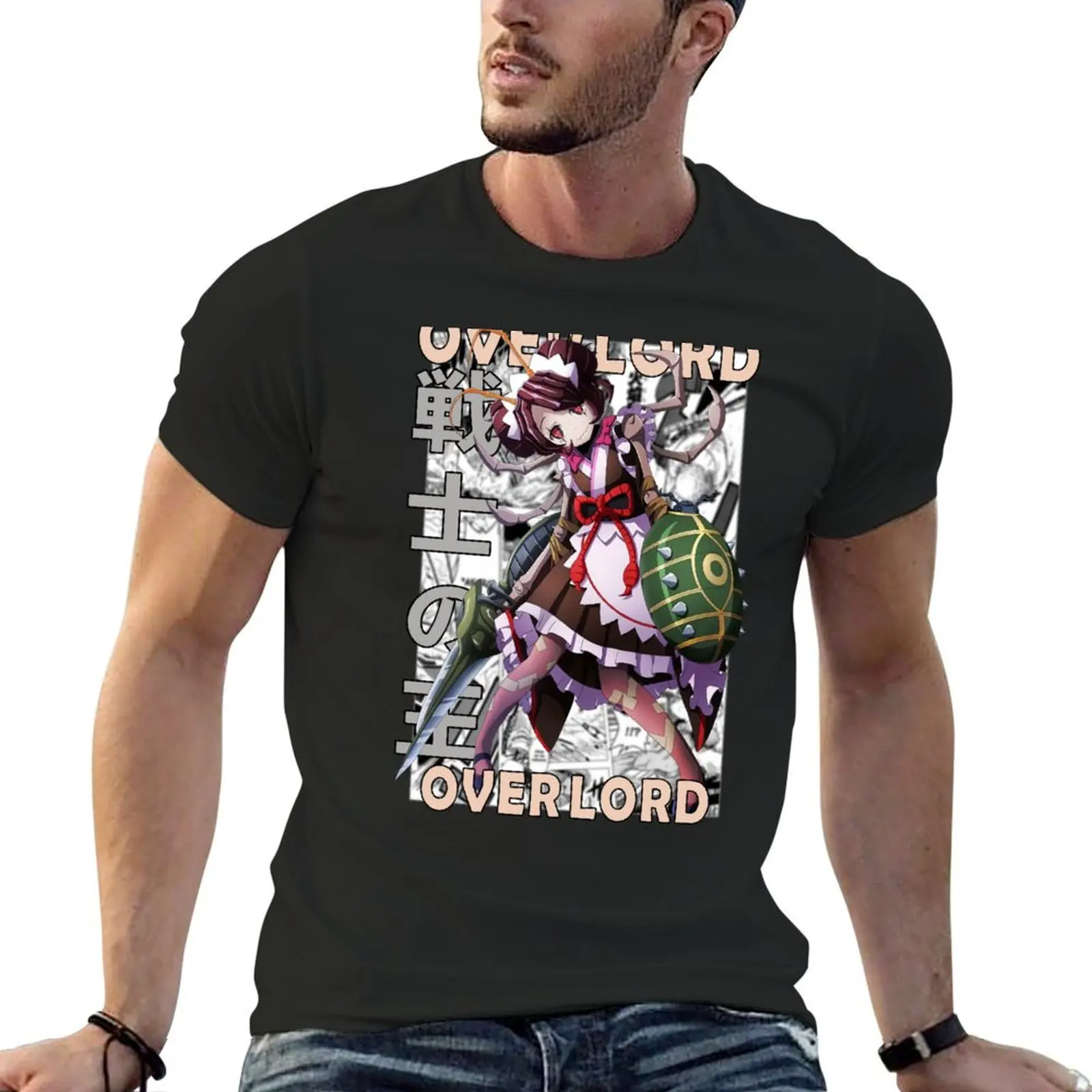 Entoma Vasilissa Zeta Overlord Manga Backdrop Design T-Shirt man clothes summer tops t shirts for men graphic