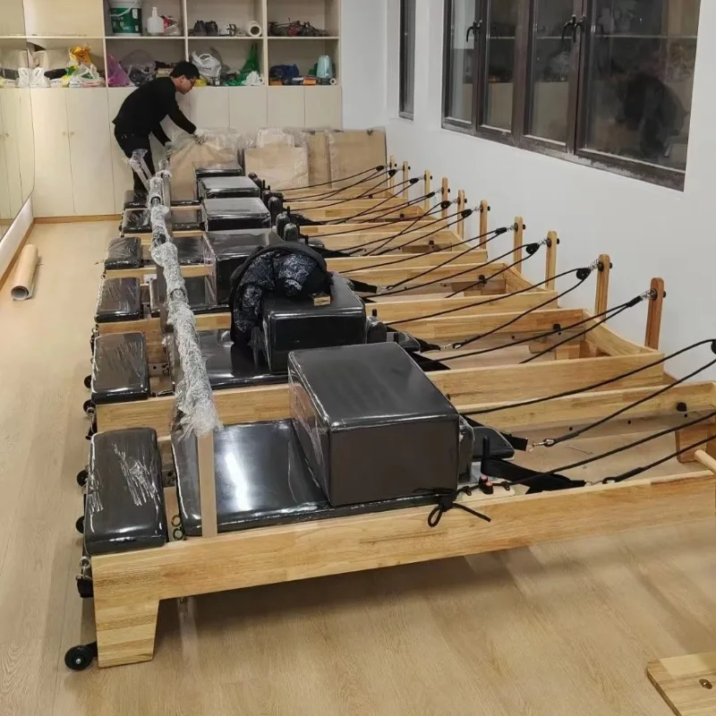 

Оптовая продажа профессионального оборудования для йоги: высококачественная деревянная пилатес-башня для коррекции фигуры, пилатес-реформер