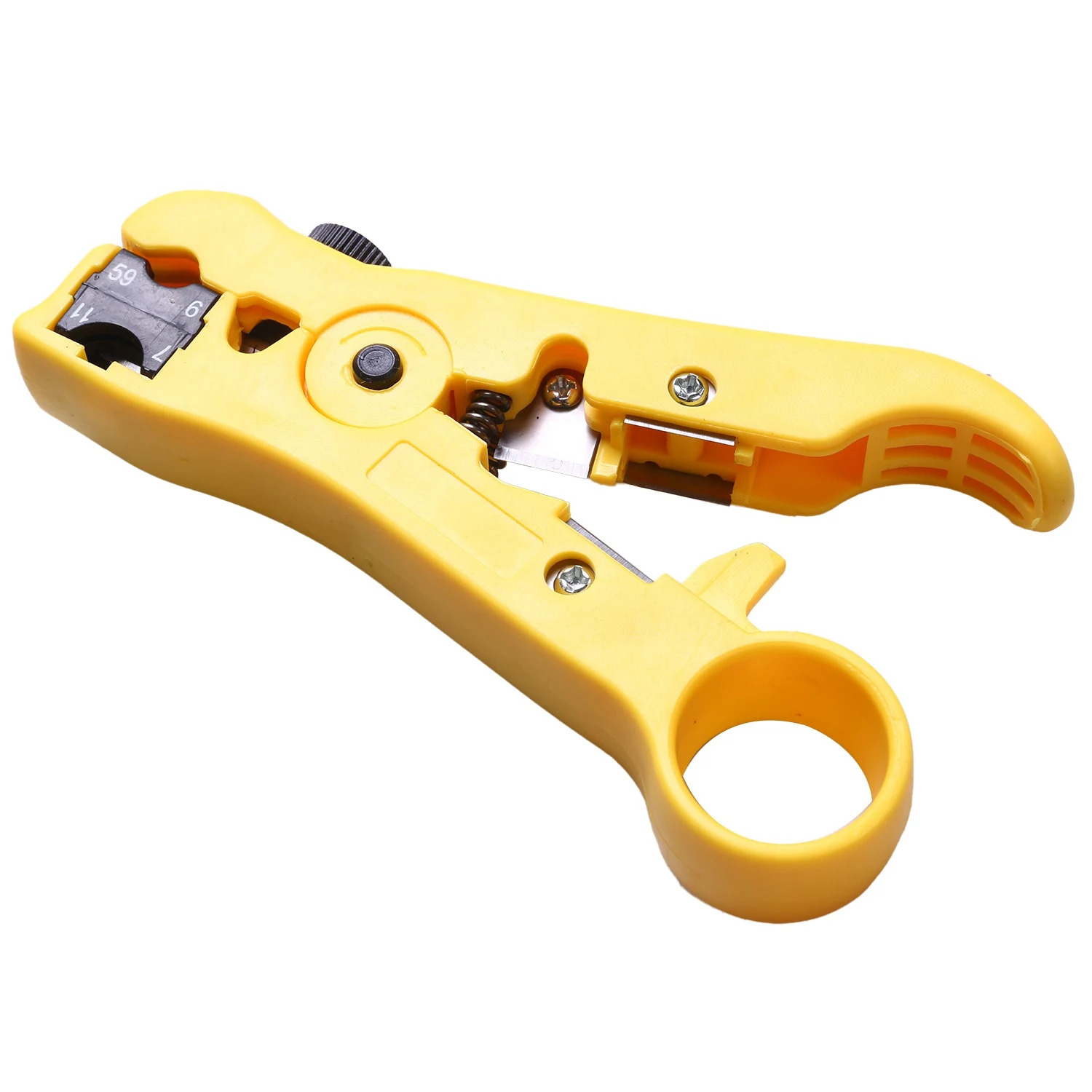 

【Limited Time Offer】Durable Coax Compression Crimper Tool Bnc/Rca/F Crimp Connector Rg59/58/6 Cable Wire Cutter Adjustable Crimp