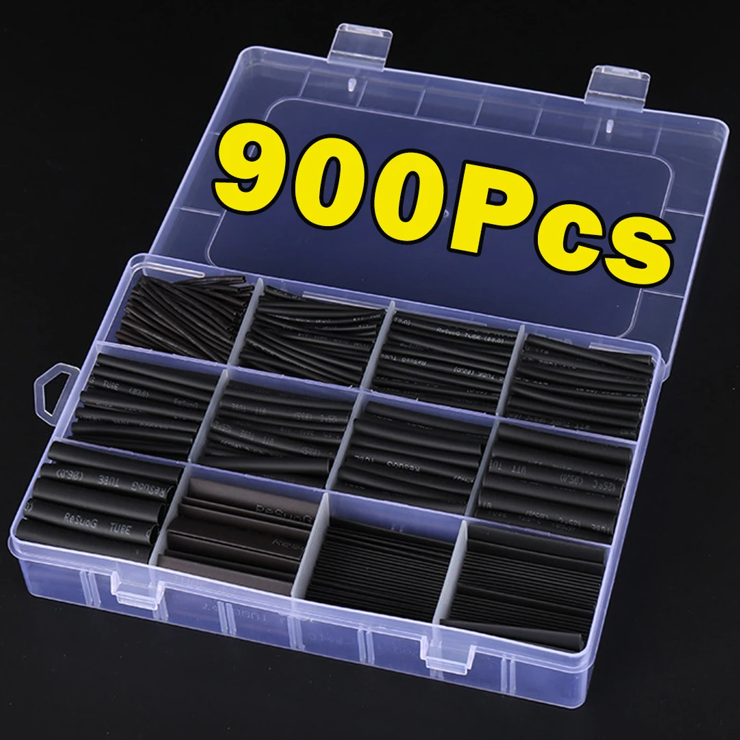 Heat-shrink Tubing Thermoresistant Tube Heat Shrink Wrapping Kit Electrical Connection Wire Cable Insulation Sleeved Protecter