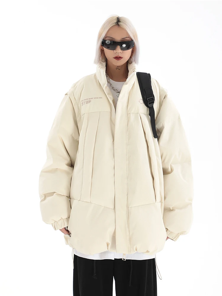 2022 Women\'s Winter Jacket Streetwear Zipper Padded Oversize Coat Thick Warm Coats Femme Women Clothing