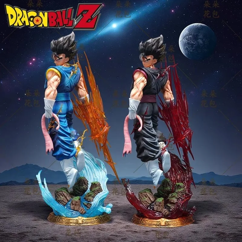 

38cm Lk Toys Dragon Ball Anime Figure Vegetto 2.0 Figure Two Color 3 Heads Pvc Statue Collection Model Desk Decoration Toy Gift