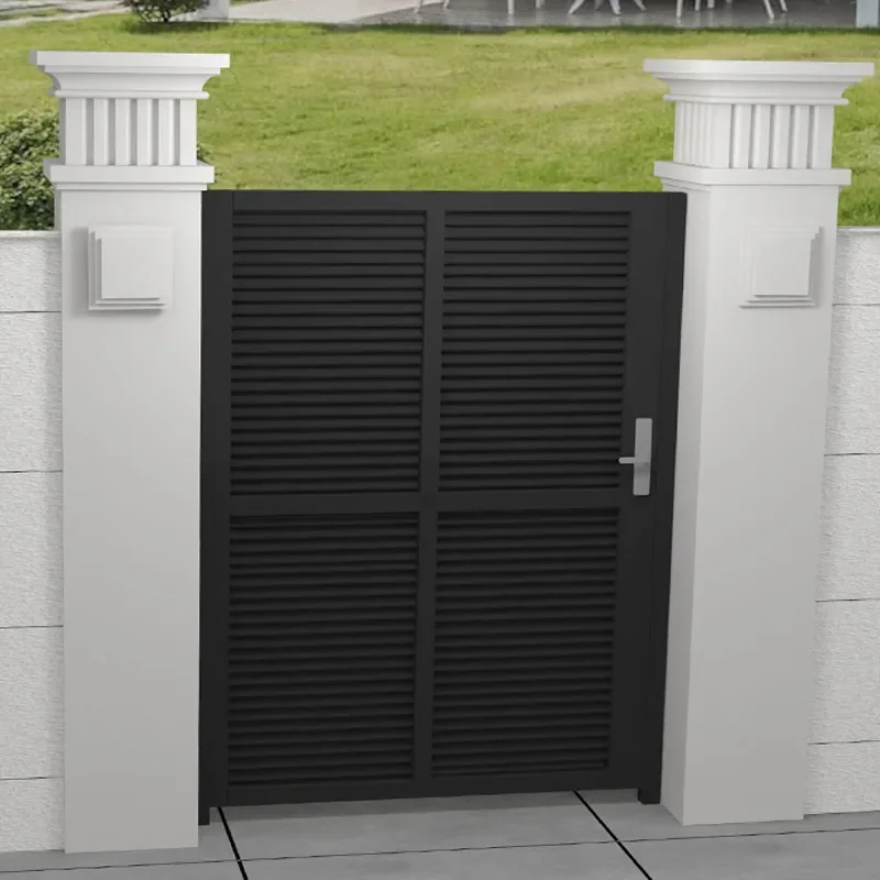 for Aluminum Art Welding Villa Courtyard Double Door Wrought Iron Country Style Sub Door Single or Double Open Stainless