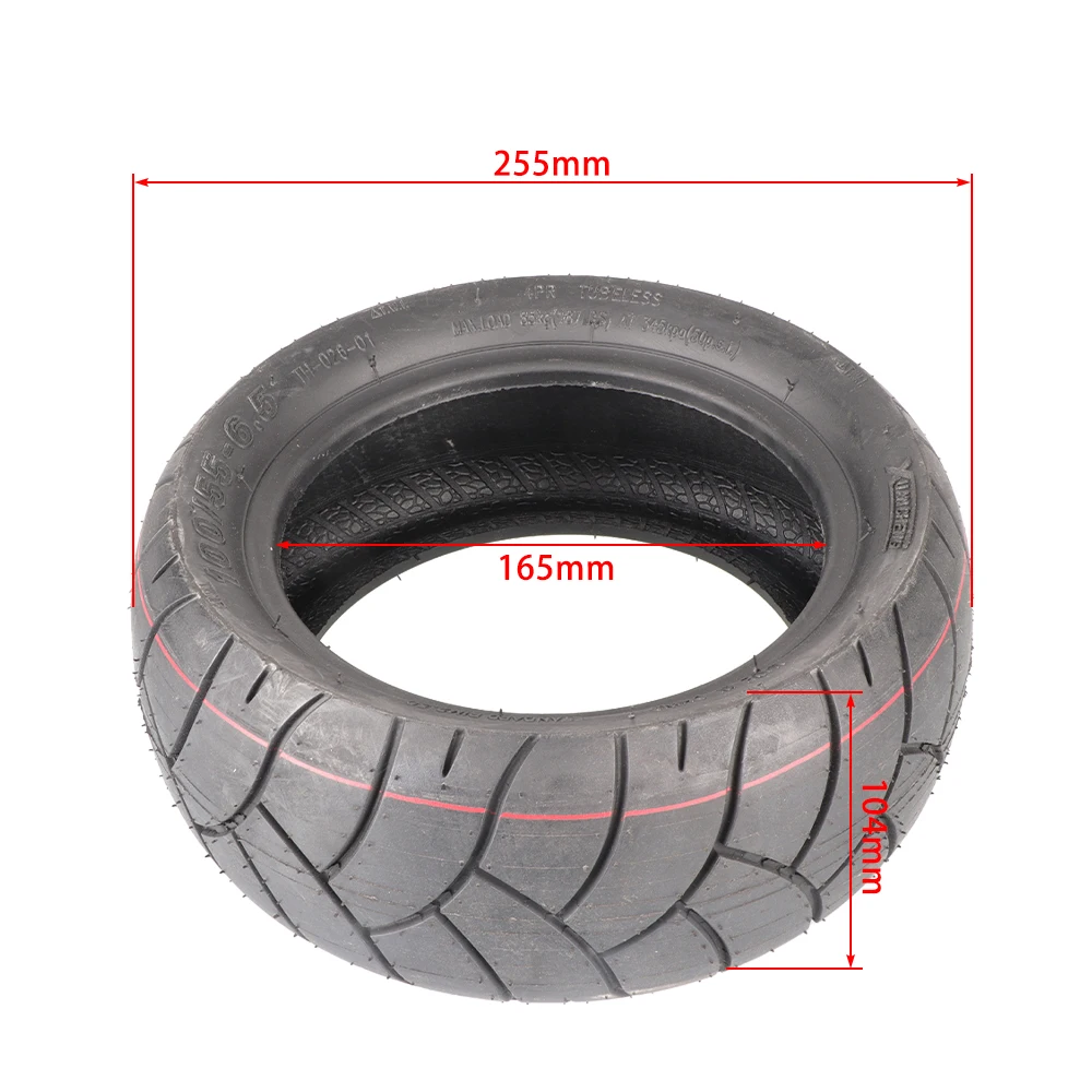 11 Inch Vacuum Tire for Dualtron Ultra2 THUNDER II Kaabo Wolf Warrior Electric Scooter Tires 100/55-6.5 Dirt Pit Bike Karts Quad