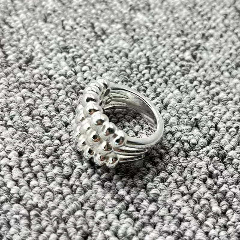 New Hot Sale Creative Fashion Ring Electroplated 925 Silver Delicate Luxury  Holiday Gift