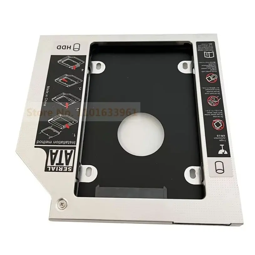 2nd 2.5 القرص الصلب HDD SSD فتحة الخليج البصرية العلبة الإطار قوس لديل XPS M14X M14Z M14X M15X 14 L511X L511Z L401X L402X 3300 #1