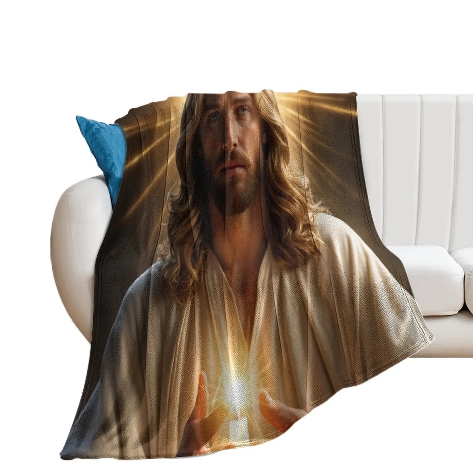 Jesus Christ Blessings Throw Blanket Soft Sofa Quilt For Baby Summer Beddings Blankets