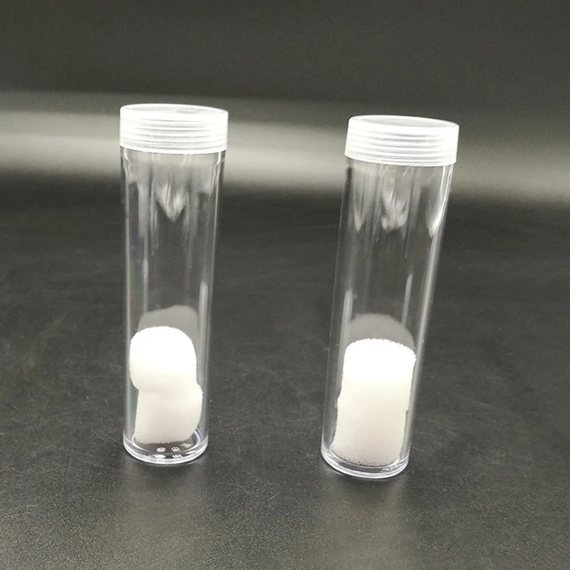 New 22.5mm Clear Plastic Roll Coins Storage Tube Protective Tube Holder Coins Collect Protect Gross Ware Tools
