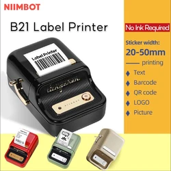 Niimbot Mini Portable Thermal Printer Adhesive Sticker Printers For Stickers Niimbot B21 B1 Label Maker Printer Without Ink