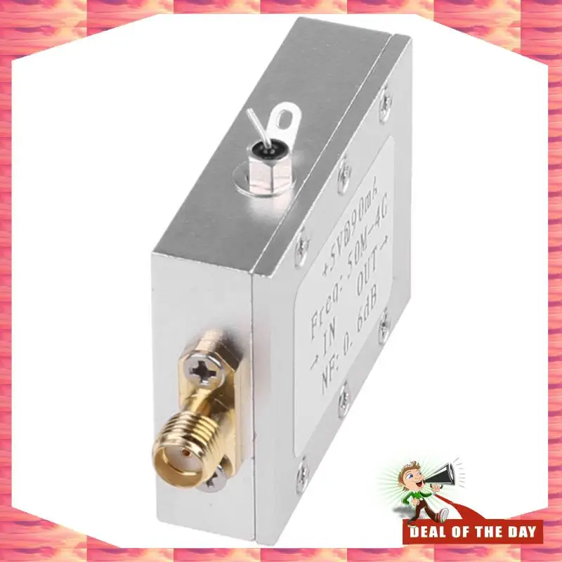 24-Hour Delivery RF Amplifier Module Metal RF Amplifier Module Ham Radio Board LNA 50M-4Ghz NF=0.6DB