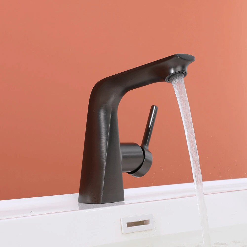 جديد متقدم الشعور بسيط الساخن والبارد حوض صنبور الحمام تحت حوض بالوعة السيراميك بكرة صنبور كبار المنزلية #2