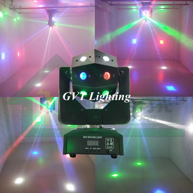 Imagem -04 - Laser Estroboscópico de 16 Feixe Laser Vermelho Verde em Luz Led de Cabeça Móvel 16x3w Cabeças Móveis Coloridas de Led Luz de Bola de Discoteca Novo