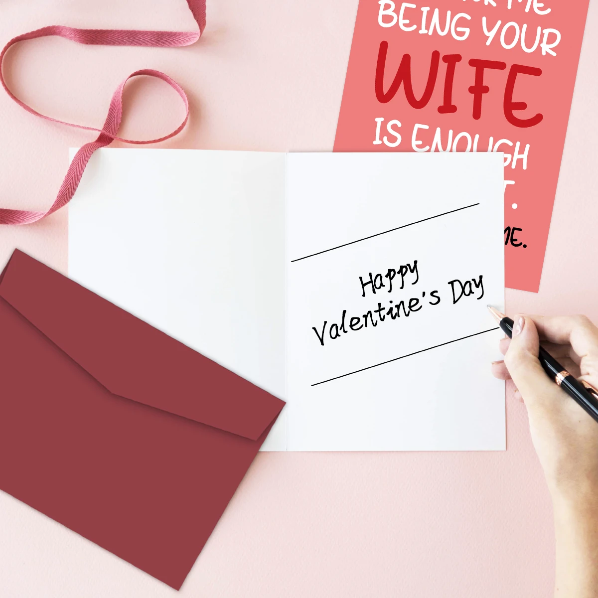 Husband Of Wife Birthday Card, Funny Husband Valentine's Day Greeting Card from Wife,Prank Funny Joke Birthday Gift Card for Men - view 5