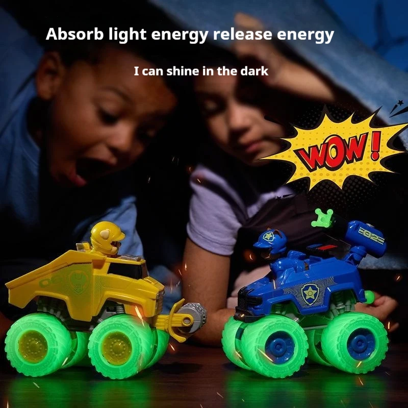 Paw Patrol 큰 트럭 함대 변환 구조 차량 스페셜 에디션 어린이 장난감 선물 순찰 자동차는 변형으로 배출 될 수 있습니다