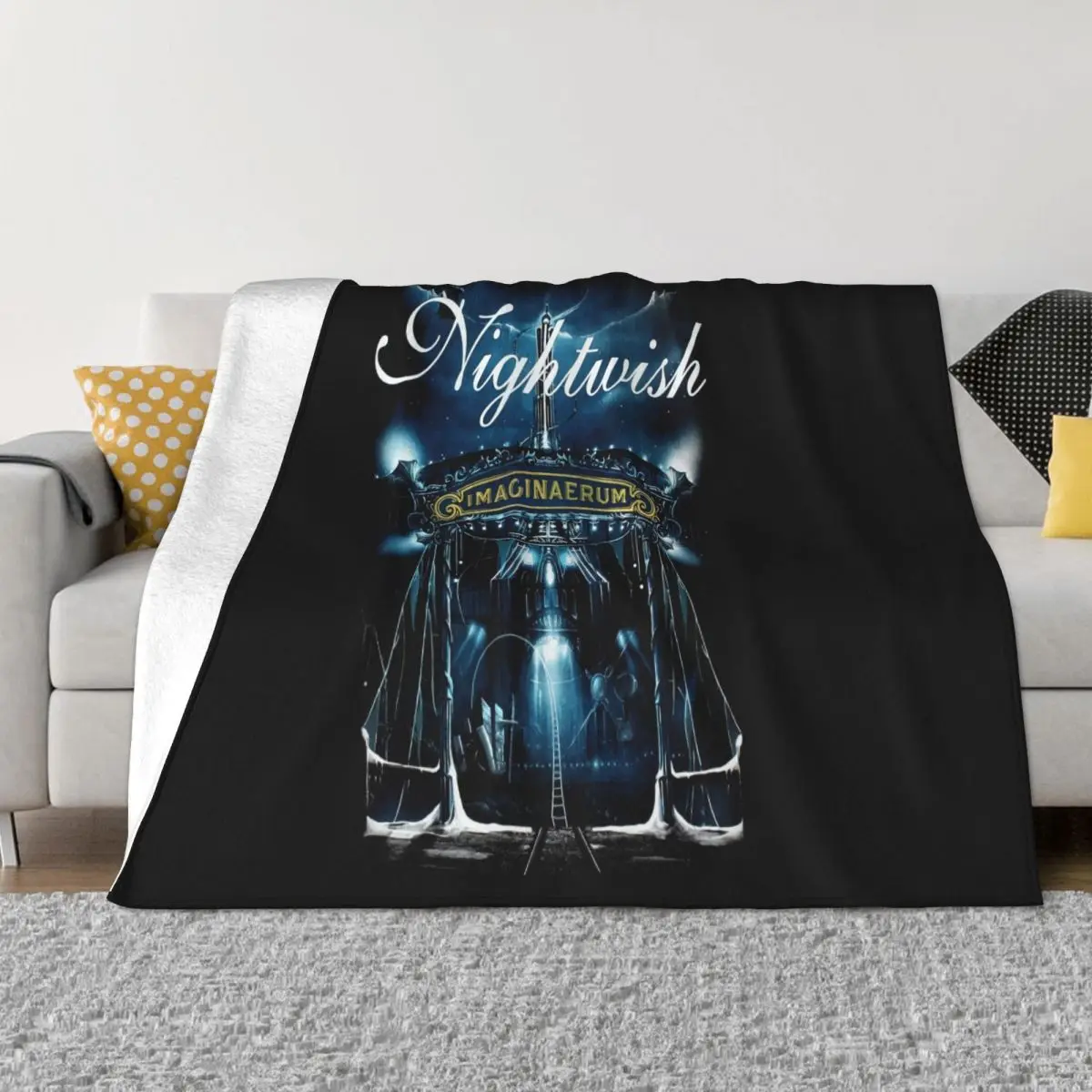 Nightwish Imaginaerum 2011 Symphonic Metal Epica Xandria Tarja New Black Throw Blanket