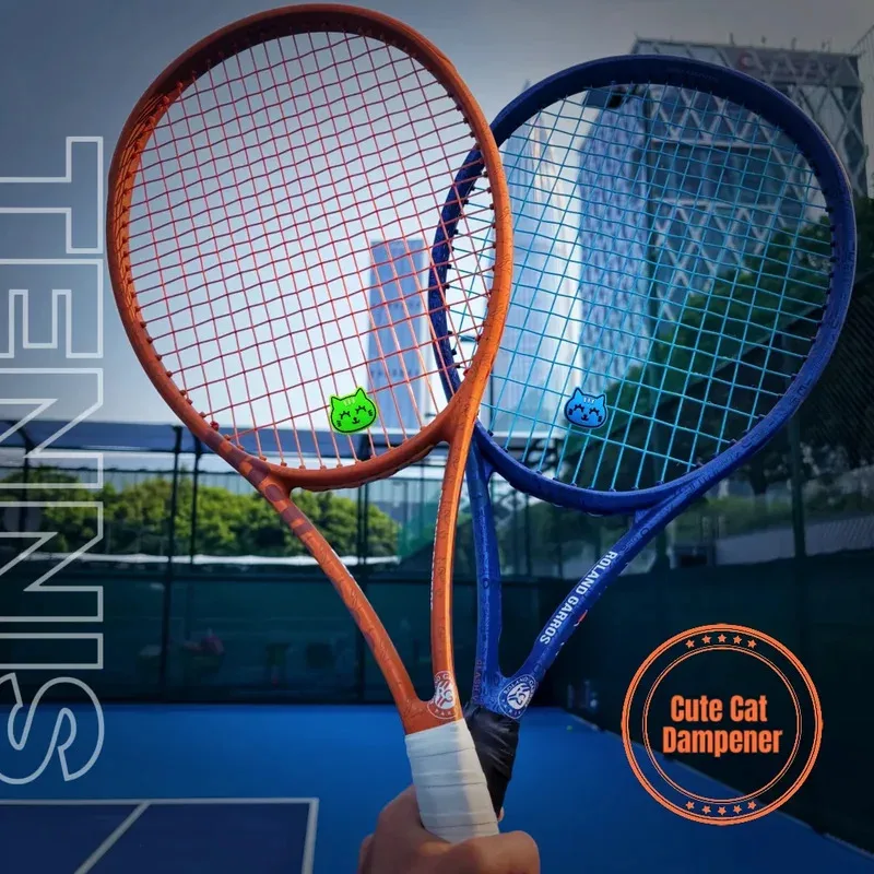 

Tennis racket shock absorber cute cat vibration damper new fashion silicone for noise reduction and cushioning arm force