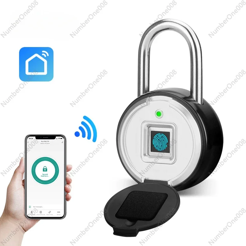 

One Piece Is Sent on Behalf of Smart Lock, Outdoor Waterproof Cabinet, Gym APP Remote Authorization Fingerprint Padlock.