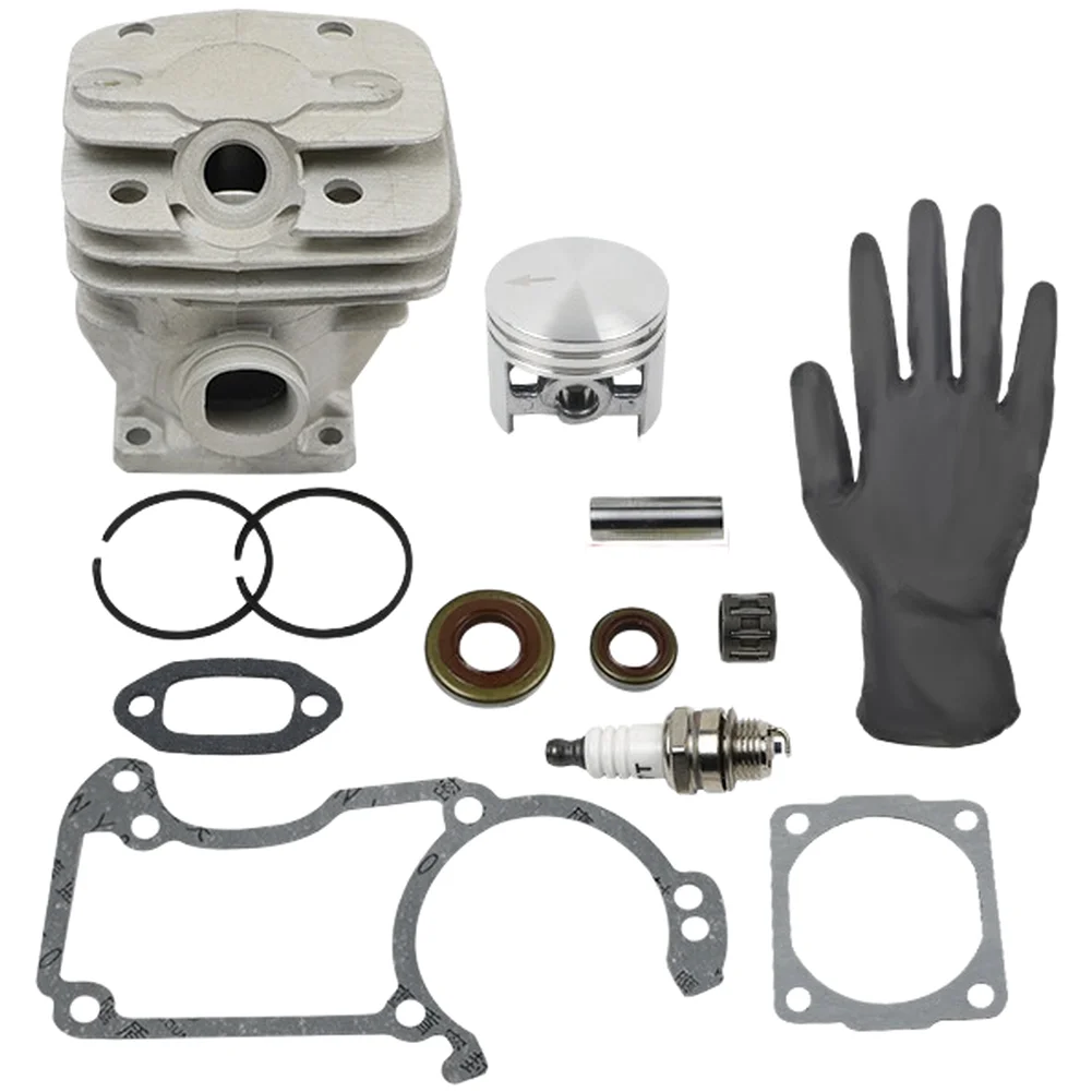 1Set Cylinder For Piston Assembly Fuel Engine Parts Cylinder Sleeve Set With Seals For MS240 Chainsaws Garden Power Tool