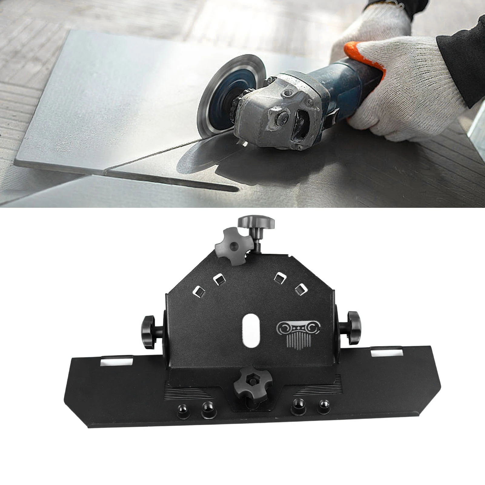 45 Degree Chamfer Bracket for 115/125 Angle Grinder Ceramic Tile Chamfering Tool Cutting Grinding Machine