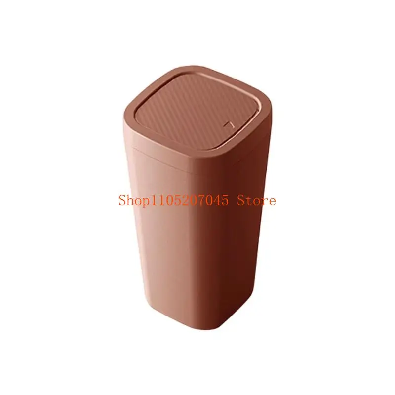 37cd ABS Construction Automotive Trash Can For Vehicle Single Hand Operation Dust Bin