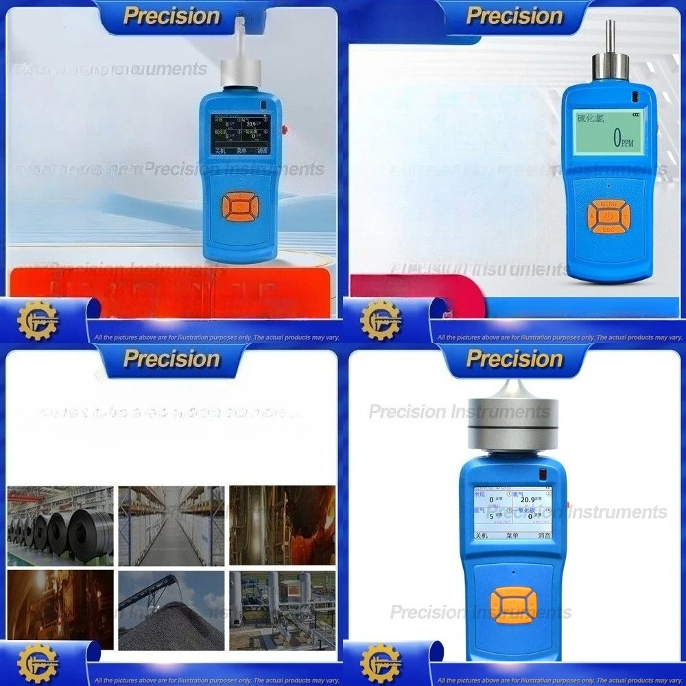 2026 Portable Gas Detector for Oxygen Hydrogen Sulfide Carbon Monoxide Detection with Pump Alarm Function