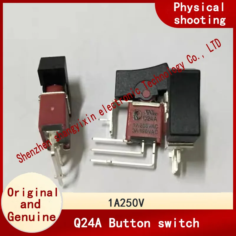 Original Q24A UL certified 3-pin, 2-speed warped boat type toggle switch side insert elbow 1A250V