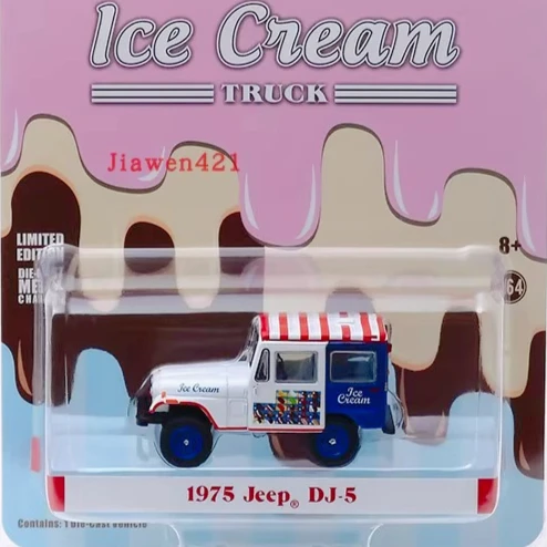 

Mini Alloy Model 1:64 1975 Jeep DJ-5 Ice Cream Truck Small Toy Collection Gift for Friends