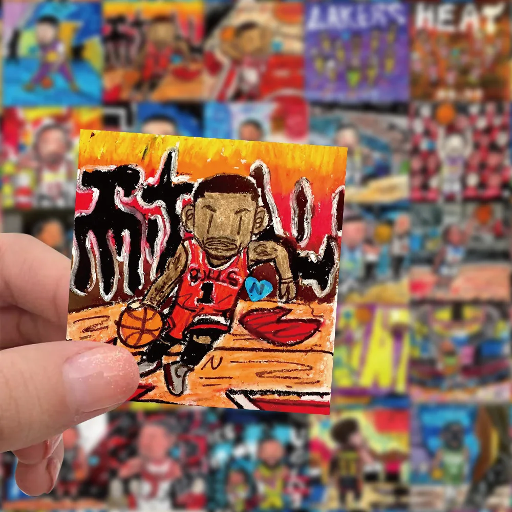 10/30/60PCS Basketball Star Ross Graffiti Stickers Hand Drawn DIY Phone Laptop Skateboard Waterproof Cool Sticker Kids Toys