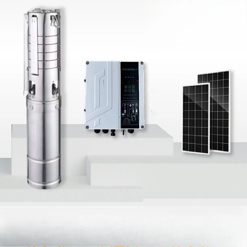 Solar water pump AC and DC deep well pump Permanent magnet brushless high lift AC and DC switchable dual-purpose submersible