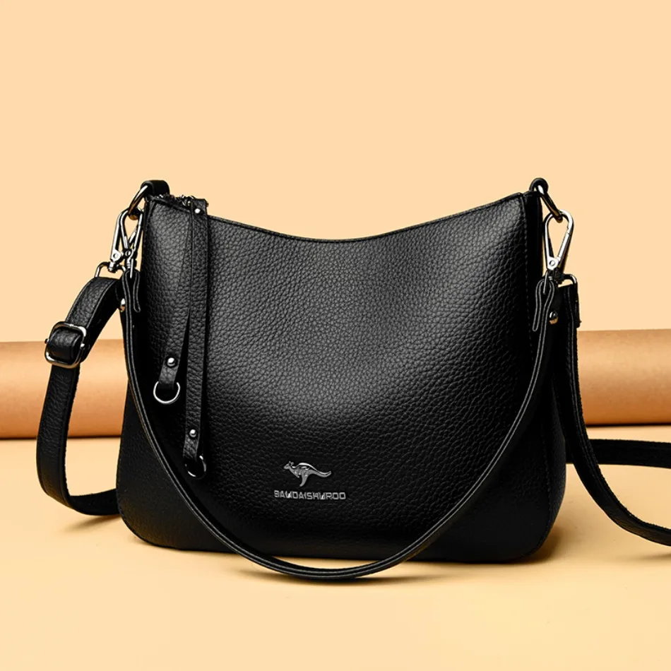 Echte Marken-Leder-Umhängetasche von Top-Qualität, luxuriöse Damenhandtaschen, Designer-Freizeittasche für Frauen, Messenger Bag 2025 – Detail 11