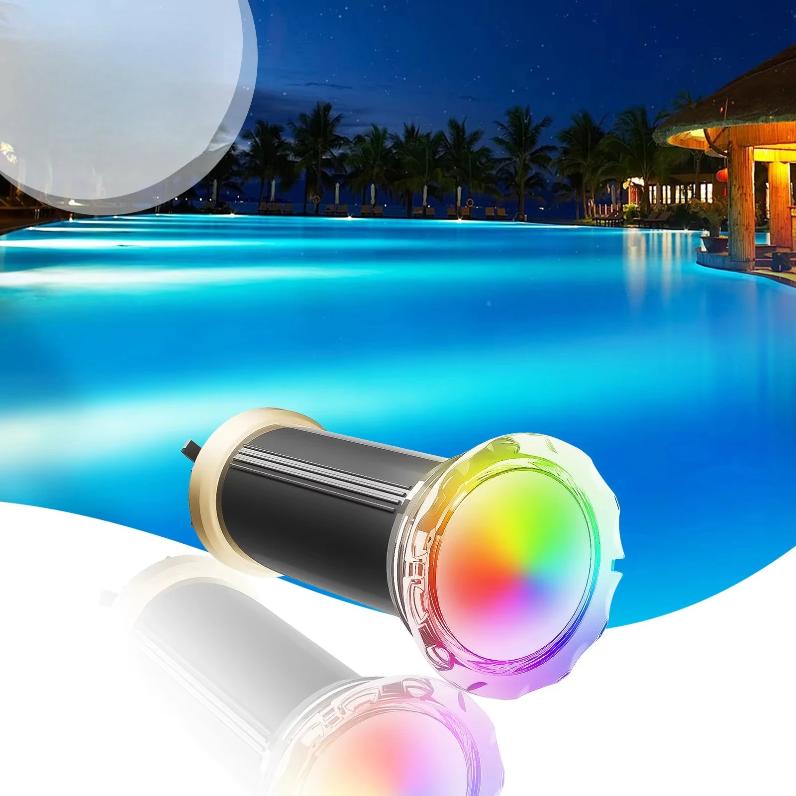 

Nicheless Pentair Globrite Pool and Spa Light Replacement 1.5 Inch Light Emitting Diode Spa Pool Light