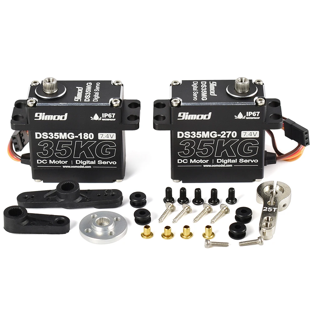 9imod Waterpoof Arduino Servo 35kg 25kg 20kg 15kg Steering Metal Gear Digital RC 1/ 10 Car  high speed Metal Gear Digital Servo