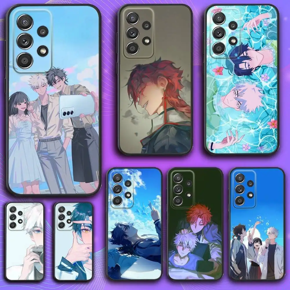 

L-Links Anime C-Clicks Phone Case For Samsung S 25,24,23,22,30,21,10,9,Ultra,Plus,Lite,FE,4,5 G Soft Black Case