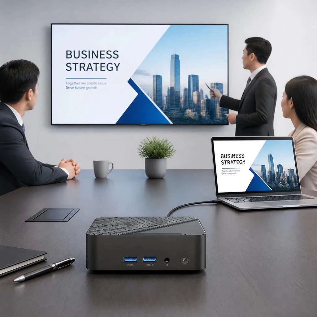 2026 인텔 N150 휴대용 미니 PC 4C4T 3.6GHz 16GB DDR4 M.2 NVMe SSD 512GB 트리플 4K WiFi6 BT5.2 저소음 쿨링 오피스 홈 프로 썸네일 4