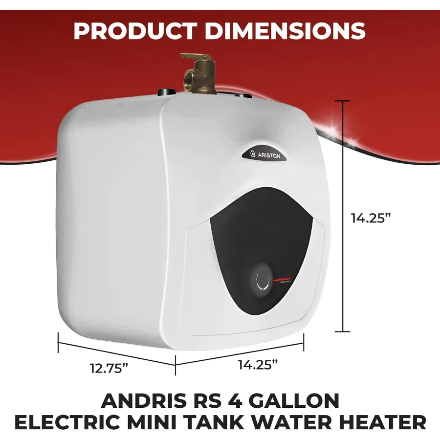 سعة 2.5 جالون 120 فولت أندريس خزان صغير سخان مياه كهربي حل تسخين مدمج للحوض تحت RV والمساحات الصغيرة